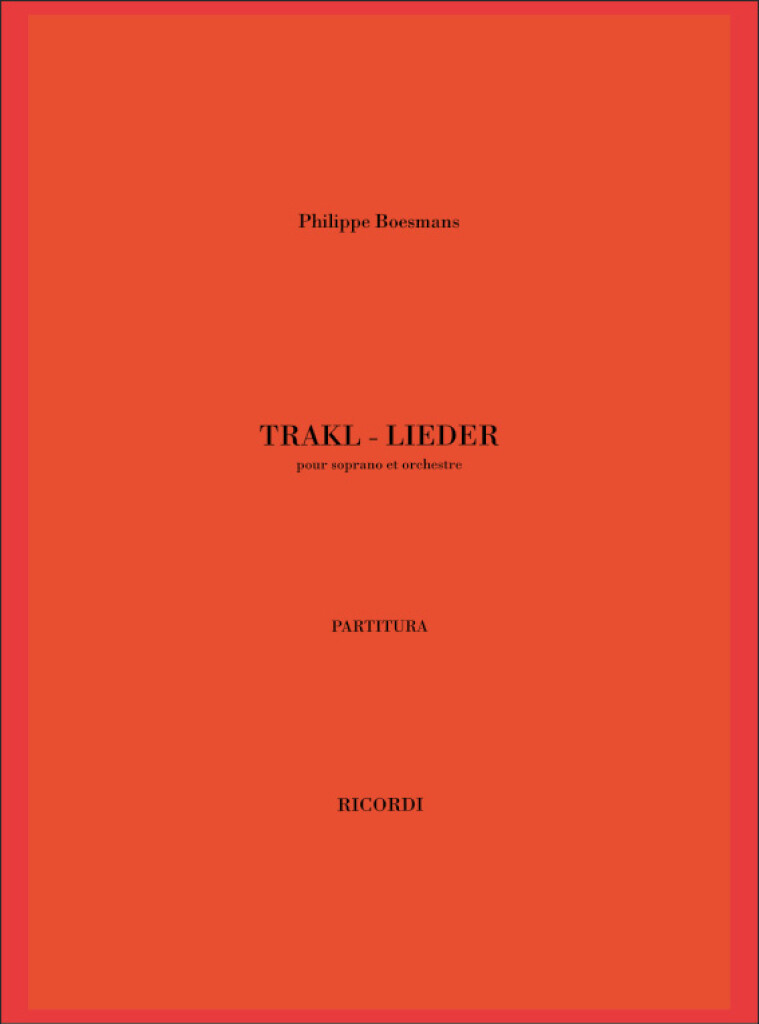 Trakl - Lieder